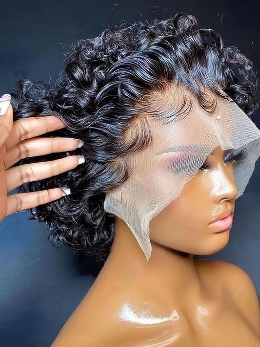 Pixie curly Lace Wig