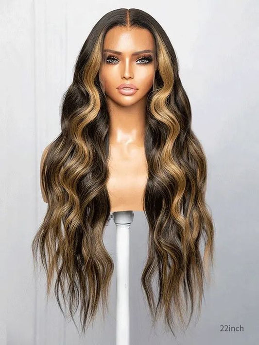 Highlight body wave lace wig